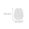 SHOWERORO 6 Pairs White Shoe Tongue Patch Front Half Pad Breathable Felt High Heels Forefoot Cushion Painless Foot Pad for Sports Shoes and Sandals view 2