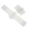 Ciieeo Silicone Foot Arch Support Insoles Pair, Adjustable Elastic Flatfoot Correction Cushions, Soft White Gel Pads for Foot Relief and Heel Protection view 1