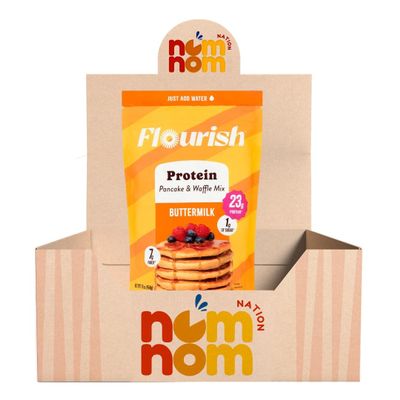Flourish Protein Pancake & Waffle Mix (16 oz) Pack of 1 Pancake and Waffle Mix for Protein Pancakes and Waffles Twisted Dough with a Random Item 2 Items