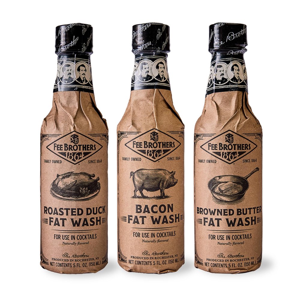 Fee Brothers Fat Wash Variety Gift Pack, 5 fl oz (Pack of 3)