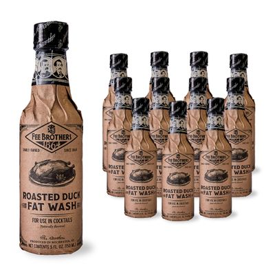 Fee Brothers Roasted Duck Fat Wash, 5 fl oz (Pack of 12)