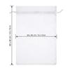 12x16 inch Large Organza Bags | 65Pcs |White Drawstring Gift Bags Bulk | Sheer Mesh Goodie Bags for Jewelry Craft Sachet Gifts Wrap Vegetables Growing Plants Favors in Wedding Baby Shower Birthday etc view 3