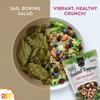 Modern Mill Antioxidant Salad Topper 12 oz Crunchy Blend with Fig and Walnut Pieces Mixed Seed Topping for Greens and Bowls Omega Nut Mix for Snacking with Refrigerator Magnet Pack of 6 view 2