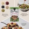 Modern Mill Antioxidant Salad Topper 12 oz Crunchy Blend with Fig and Walnut Pieces Mixed Seed Topping for Greens and Bowls Omega Nut Mix for Snacking with Refrigerator Magnet Pack of 6 view 3