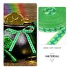 COHEALI St Patrick Celebration Green Ribbon for Bows 1cm Wide 10 Yards Craft Ribbon for Party Packaging and DIY Crafts view 3