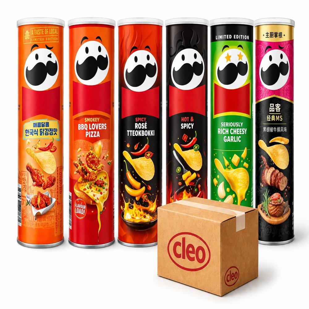 Exotic Asian Chips Crispy Asian Potato Chips from Korea Taiwan Mixed Variety Pack (6 Packs)