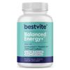 BESTVITE Balance Energy + with L-Theanine & Caffeine (60 Vegetarian Capsules) - No Stearates - Vegan - Non GMO - Gluten Free view 1