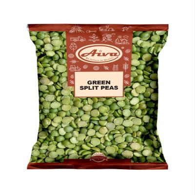 Aiva Green Split Peas (Green Vatana Split) (40 lb)