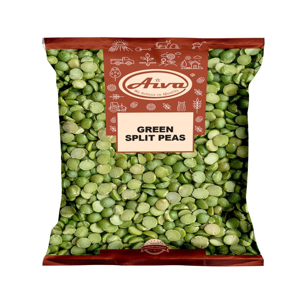 Aiva Green Split Peas (Green Vatana Split) (40 lb)