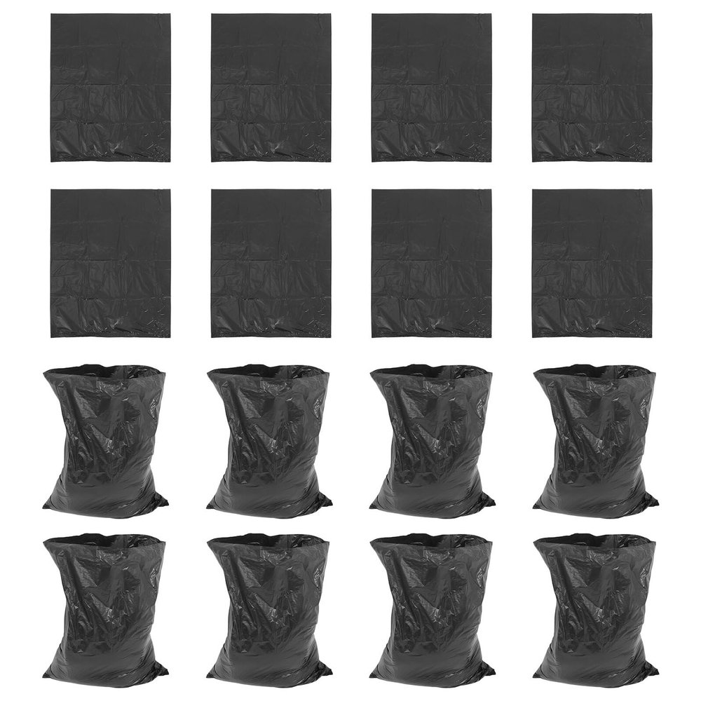 OKUMEYR 50pcs Heavy-duty Contractor Garbage Bags 70x90cm Thick Large Trash Bags for Commercial, Gardening, and Household Use