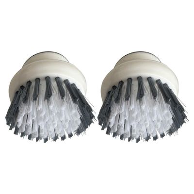 CHILDWEET 2pcs Kitchen Cleaning Brush with Handle Plastic Dish Scrub Brush for Washing Dishes and Pots for Home Kitchen Sink Cleaning Gray