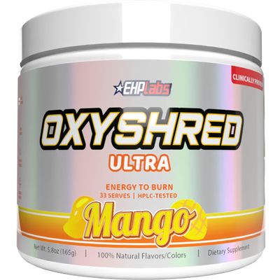 EHP Labs OxyShred Pre Workout Powder - Mango, 33 Servings