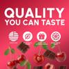 Snackathon Dark Chocolate Cherry Sticks, 22 oz Resealable Bag, Tart Chewy Cherry Jelly Centers Covered in Rich Dark Chocolate, Gourmet Chocolate Candy For Gifting & Holidays, Made in USA view 3