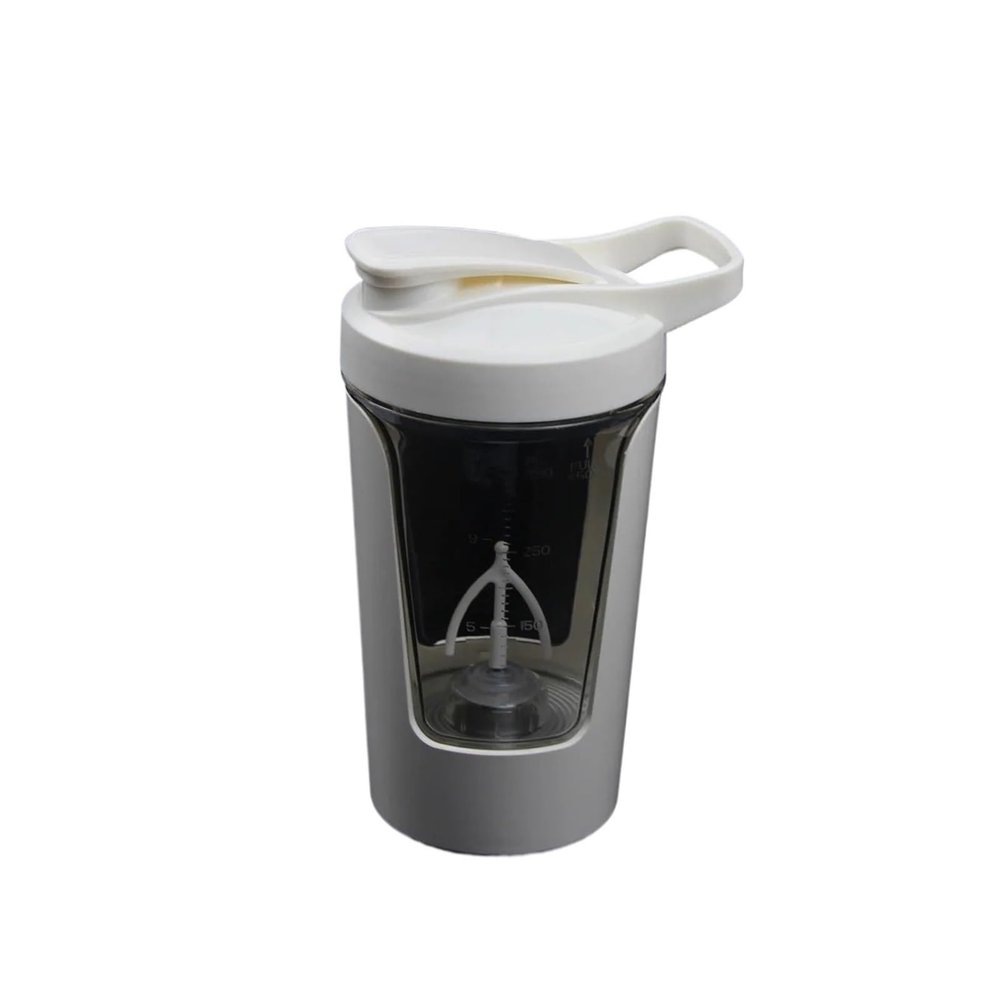 450ml Blenders Cup Portable Protein Powder Shaker Bottle Fitness Sports Mug Nutrition Shakers Body Exercise Mixing(White)