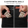 Custom Cartoon Cute Otter Lighter Case Personalized Metal Lighter Cover Holder Reusable Shockproof Protective Lighters Without Insert Gift for Men Women Dad Husband view 3