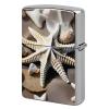 Custom Beach Seashell Starfish Lighter Case Personalized Metal Lighter Cover Holder Reusable Shockproof Protective Lighters Without Insert Gift for Men Women Dad Husband view 1