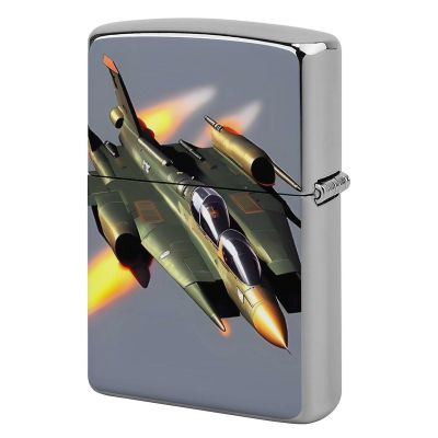 Custom Jet Fighters Lighter Case Personalized Metal Lighter Cover Holder Reusable Shockproof Protective Lighters Without Insert Gift for Men Women Dad Husband