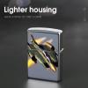 Custom Jet Fighters Lighter Case Personalized Metal Lighter Cover Holder Reusable Shockproof Protective Lighters Without Insert Gift for Men Women Dad Husband view 4