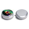 Billiards Pill Box Portable Mini Travel Pill Organizer Holder 3 Compartment Decorative Round Pills Case Exquisite Daily Vitamin Container for Cod Liver Oil view 3