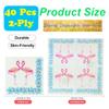 40Pcs Pink Blue Flamingo Cocktail Beverage Napkins Disposable Paper Tropical Flamingos Hawaiian Luau Beach Dessert Napkin for Summer Pool Nautical Wedding Bridal & Birthday Party Supplies Decor 6.5" view 2