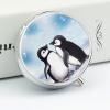 I Love Penguins Pill Box Portable Mini Travel Pill Organizer Holder 3 Compartment Decorative Round Pills Case Exquisite Daily Vitamin Container for Cod Liver Oil view 4