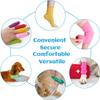 Elastic Self Adhesive Bandage Wrap 4 Inch, Breathable Non Woven Cohesive Bandage, Vet Wrap for Dogs, Ankle Sprains Swelling, Sports Athletic Tape (24 Count Color) view 2