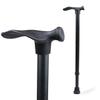 amicura FineStride Walking Cane for Men & Women Ergonomic Handle Height Adjustable Lightweight Portable Walking Stick Left Hand view 1