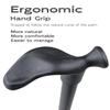 amicura FineStride Walking Cane for Men & Women Ergonomic Handle Height Adjustable Lightweight Portable Walking Stick Left Hand view 3