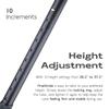 amicura FineStride Walking Cane for Men & Women Ergonomic Handle Height Adjustable Lightweight Portable Walking Stick Left Hand view 4