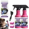 Fast-Acting Heavy-Duty Grill Degreaser Spray, Heavy Duty BBQ Grill Degreaser, 120 Ml Cleaner Degreaser Smoky Stains with Stainless Steel Brush for Burnt Food & Grease (2 pcs) view 1