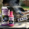 Fast-Acting Heavy-Duty Grill Degreaser Spray, Heavy Duty BBQ Grill Degreaser, 120 Ml Cleaner Degreaser Smoky Stains with Stainless Steel Brush for Burnt Food & Grease (2 pcs) view 3