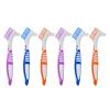 FESTFENDS 6Pcs Travel Denture Cleaning Brush: Double Sided Denture Toothbrushes with Soft Bristles - Dental Cleaning for Partial Or Full False Teeth, for Retainer and Senior Oral Care view 1