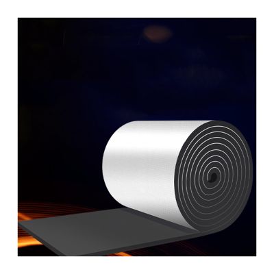 Self-Adhesive Aluminum Foil Insulation Roll - 10MM Thick, 8m Long, Fireproof & Waterproof Thermal Sound Insulation Cotton, Reduces Heat Loss, Energy Saving Solution for Home Use