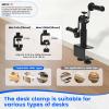 Arm Bike for Physical Therapy, Hand Bike Pedal Exerciser, Portable Arm Exercise Equipment for Arm and Shoulder Workout, Desktop Clamp Design, Suitable for Tabletops 0.4-1.95 in Thick view 4