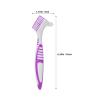 OSOLADY 6Pcs Denture Toothbrush Kit, Dual-Head Denture Brush with Soft Bristles, Small Dental Cleaning Brushes for False Teeth, Aligner Retainer Care view 2