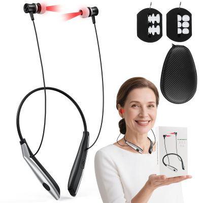 Ears & Nose Red Light Therapy, 2-in-1 Rehears Red Light Therapy for Ears & Nose with Case