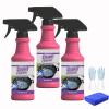 Fast-Acting Heavy-Duty Grill Degreaser Spray, Foaming Multi-Surface Cleaner for Stainless Steel Oven Racks Griddles, BBQ Grill Cleaner for Burnt Food and Grease (3Pcs) view 1