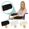1 Pair Wheelchair Armrest Pads Backrest Chairs Office Chair Protection Covers Soft Arm Cover(Beige) view 2