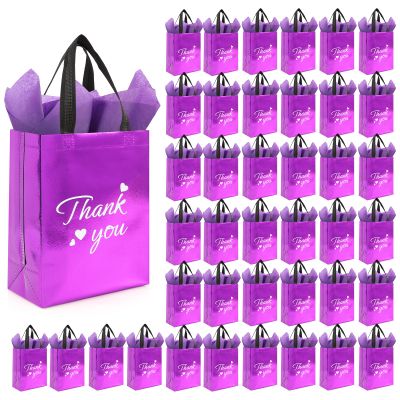 Addblu 120 Pcs Employee Appreciation Bulk Reusable Gift Bags with Handles