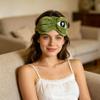 3D Frog Sleep Mask, Soft Plush Light Blocking Eye Mask with Adjustable Strap and Storage Pocket, Comfortable Animal Design for Travel, Nap, Meditation and Night Sleep (2PCS) view 3