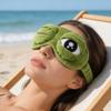 3D Frog Sleep Mask, Soft Plush Light Blocking Eye Mask with Adjustable Strap and Storage Pocket, Comfortable Animal Design for Travel, Nap, Meditation and Night Sleep (2PCS) view 4