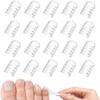 20 Pcs Silicone Anti-Friction Toe Protector, Soft Clear Little Gel Toe Protectors Breathable Toe Covers, Breathable Toe Covers, Breathable Silicone Little Toe Sleeves Women Men, Running, Hiking (20) view 1