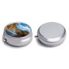 Zion National Park Pill Box Cute Round Pill Case Portable Medication Organizer 3 Independent Compartments Moisture-Proof Medicine Holder for Travelers, Seniors & Caregivers view 3