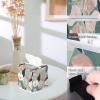 YCCZCPRL Tulip Flower Tissue Box Cover Facial Paper Organizer Dispenser with Bottom Belt for Bathroom, Kitchen, Night Stands, Home, Car, Pink White Floral view 4