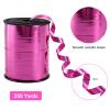 TONIFUL 500 Yards Curling Ribbon-10mm Wide Balloon Ribbon-Shiny Pink Metallic String for DIY Decor,Gift Wrapping,Ribbons and Bows for Christmas New Year Birthday Gifts Graduation Supplies view 2