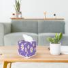 YCCZCPRL Purple Daisy Tissue Box Cover Facial Paper Organizer Dispenser with Bottom Belt for Bathroom, Kitchen, Night Stands, Home, Car, Floral view 3