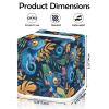 YCCZCPRL Funny Lizard Tissue Box Cover Waterproof Facial Paper Organizer for Kitchen Dining Bathroom Cafe Spa Home Decor, Tropical Leaves view 2