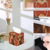 YCCZCPRL Highland Cow Tissue Box Cover Waterproof Facial Paper Organizer for Kitchen Dining Bathroom Cafe Spa Home Decor, Red Love view 4