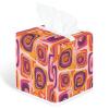 YCCZCPRL Geometric Shape Tissue Box Cover Waterproof Facial Paper Organizer for Kitchen Dining Bathroom Cafe Spa Home Decor, Retro Rectangle view 1