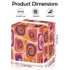 YCCZCPRL Geometric Shape Tissue Box Cover Waterproof Facial Paper Organizer for Kitchen Dining Bathroom Cafe Spa Home Decor, Retro Rectangle view 2